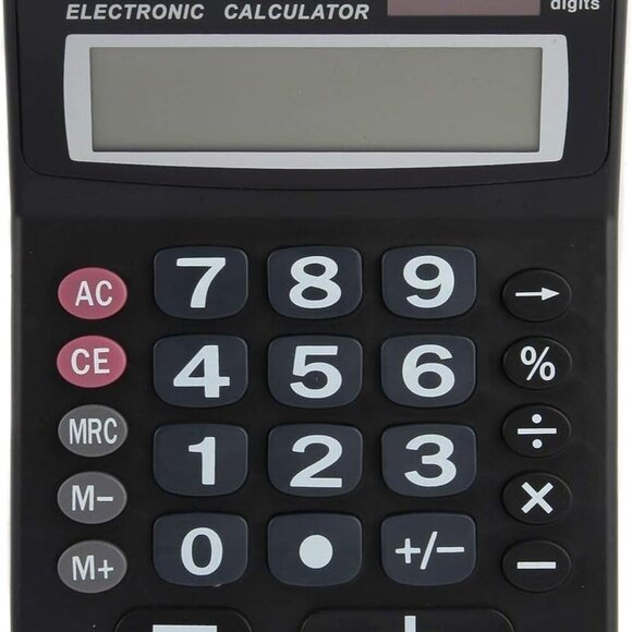 Lily' Home Jumbo 12 Digit with Solar Power, Large LCD Display - Desktop Calculat - Picture 5 of 8